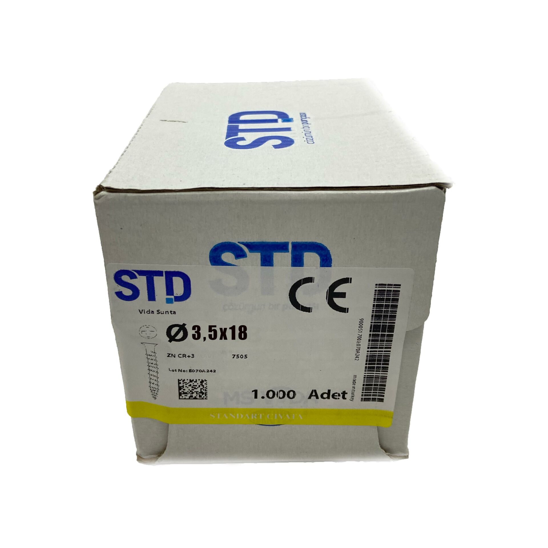 Sunta Vidası 3.5x18  (1Paket 1000 Ad)