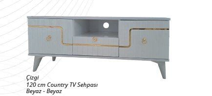 Çizgi 120 cm Country Televizyon (Tv) Sehpası