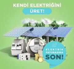 Şebeke Bağlantılı Güneş Enerji Sistemi 10 kW Kiremit ve Düz Çatı