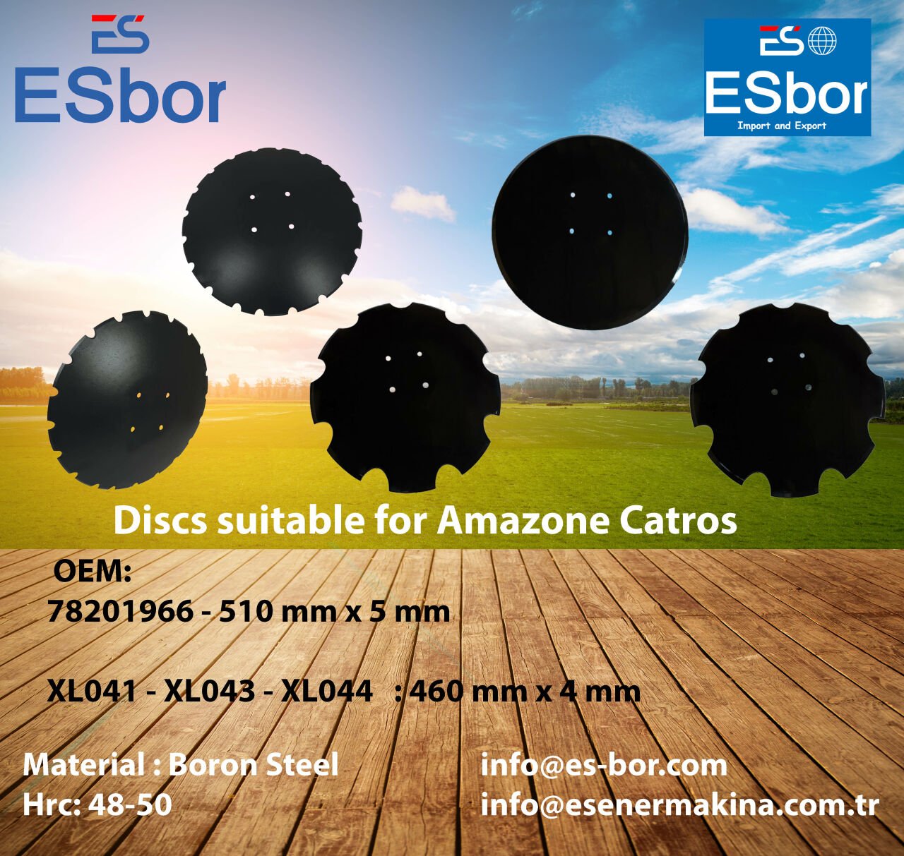 Esbor'un Amazone Uyumlu Diskleri: Tarımın Kalbinde Güçlü Bir Performans