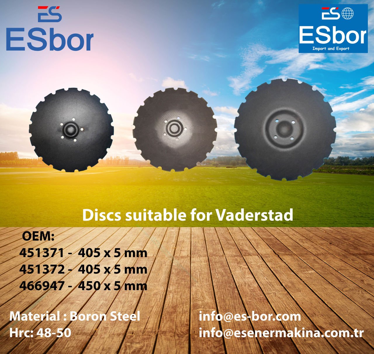 Revolutionizing Agriculture with Durable Discs for Vaderstad and Beyond