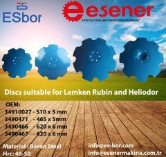 Disc Suitable For Lemken Rubin 620x6 mm
