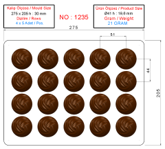 1235 - Polycarbonate Chocolate Mold
