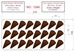 1240 - POLİKARBONAT ÇİKOLATA KALIBI