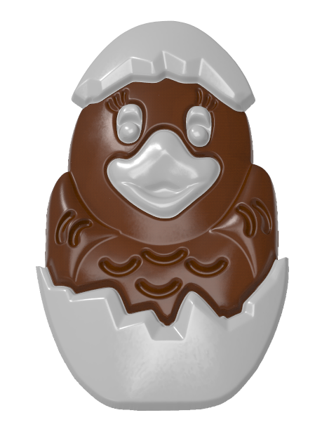 1242 - Civciv Yumurta Polikarbonat Çikolata Kalıbı