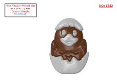 1242 - Civciv Yumurta Polikarbonat Çikolata Kalıbı