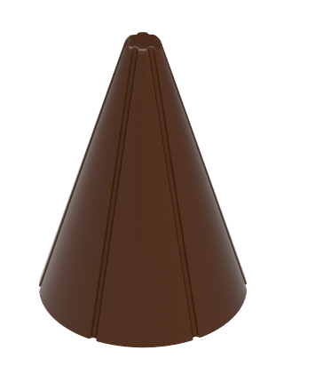 1252 - Konik Çikolata Polikarbonat Kalıbı