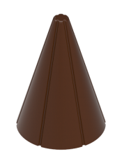 1252 - Conical Chocolate Polycarbonate Mold