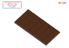 1254 - Tablet Polikarbonat Çikolata Kalıbı