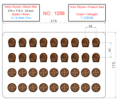 1256 - Chocolate Polycarbonate Mold