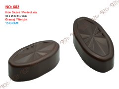 0682 - oval praline chocolate bar injection polycarbonate moulds