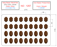 1257 - Moule Chocolat en Polycarbonate