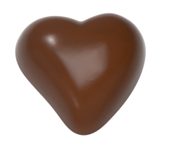 1262 - Moule en polycarbonate coeur chocolat