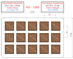 1265 -Chocolate Polycarbonate Mold