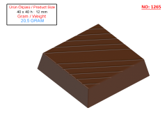 1265 -Çikolata Polikarbonat Kalıbı