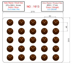 1613 - Moule Chocolat en Polycarbonate