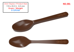 0001 - Special Polycarbonate Spoon Chocolate Mold