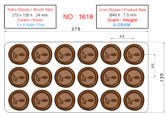 1618 - POLYCARBONATE CHOCOLATE MOLD