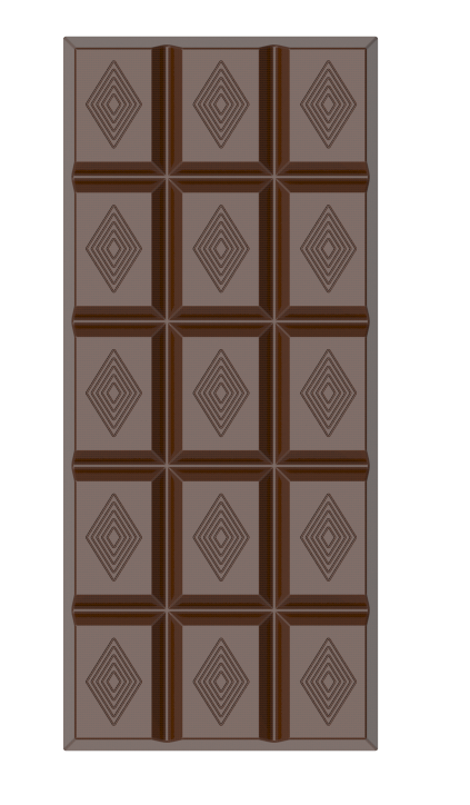 1620 - Tablet Çikolata Polikarbon Kalıbı