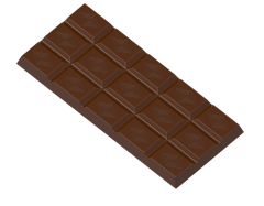 1620 - Moule en polycarbonate pour tablettes de chocolat