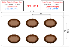 0011 - Oval Chocolate