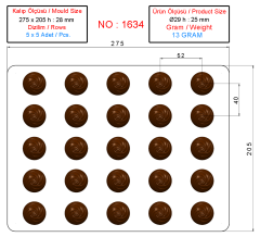 1634 - Special Chocolate Polycarbonate Mold