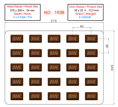 1638 - Spesiyal Çikolata Polikarbon Kalıp