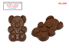 1640 - Teddy Bear Chocolate Polycarbonate Mold