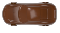 1641 - Moule en polycarbonate pour chocolat voiture