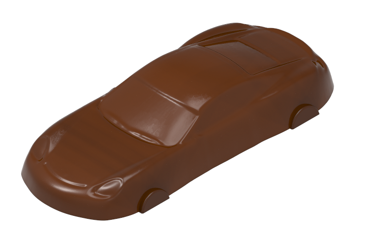 1641 - Moule en polycarbonate pour chocolat voiture