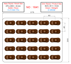 1641 - Moule en polycarbonate pour chocolat voiture