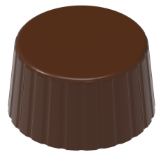 0022 - Yuvarlak Kuvertür Polikarbonat Çikolata Kalıbı