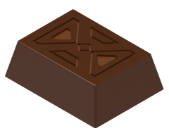 0023 - Rectangular Praline Special Polycarbonate chocolate mold