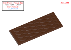 1646 - Moule en polycarbonate pour tablettes de chocolat