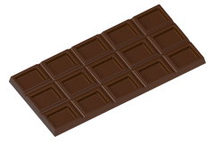 1648 - Tablet Chocolate Polycarbonate Mold