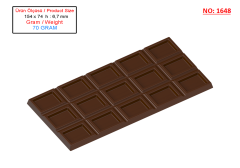 1648 - Tablet Chocolate Polycarbonate Mold