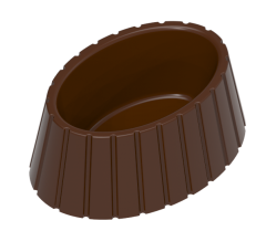 0032 - Oval praline chocolate bar injection polycarbonate moulds