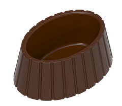 0032 - Oval hollow polycarbonate chocolate mold