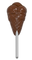 1652 -Külah Dondurma Lolipop Çikolata Polikarbonat Kalıbı