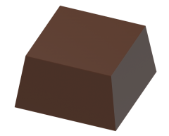 0038 - Square special praline chocolate mold