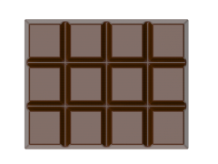 1658 - Moule en polycarbonate pour tablettes de chocolat