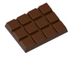 1658 - Moule en polycarbonate pour tablettes de chocolat