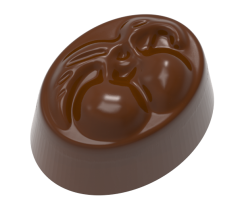 0039 - Oval vişne kabartmalı çikolata kalıbı