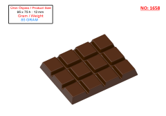 1658 - Moule en polycarbonate pour tablettes de chocolat