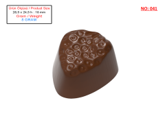0041 - Strawberry Shaped Special Praline Chocolate Mold
