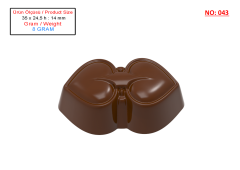 0043 - Heart praline chocolate moulds