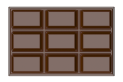 1662 - Moule en polycarbonate mini tablette de chocolat
