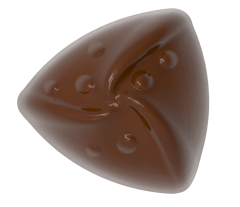 0047 - Fancy Triangle Pyramid Praline Chocolate Mold