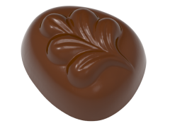 0049 - Leaf Patterned Triangle Praline Chocolate Mold