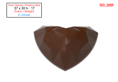 1669 - Karışık Kristal Çikolata Polikarbon Kalıp